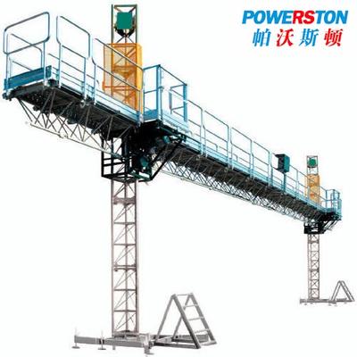 Building construction mast climbing work platform