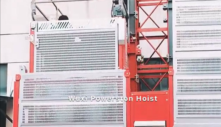 Trial Run of SC Series Building Hoist Cargo Elevator